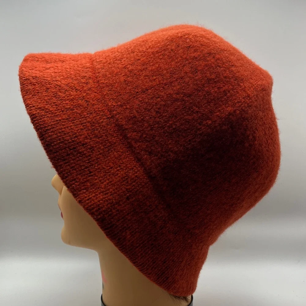 J. Crew Burnt Orange Wool-Blend Bucket Hat
